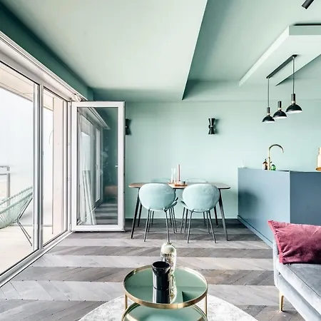 Luxueuze Suite Met Frontaal Zeezicht Knokke-Heist Exterior foto